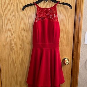 Red homecoming dress